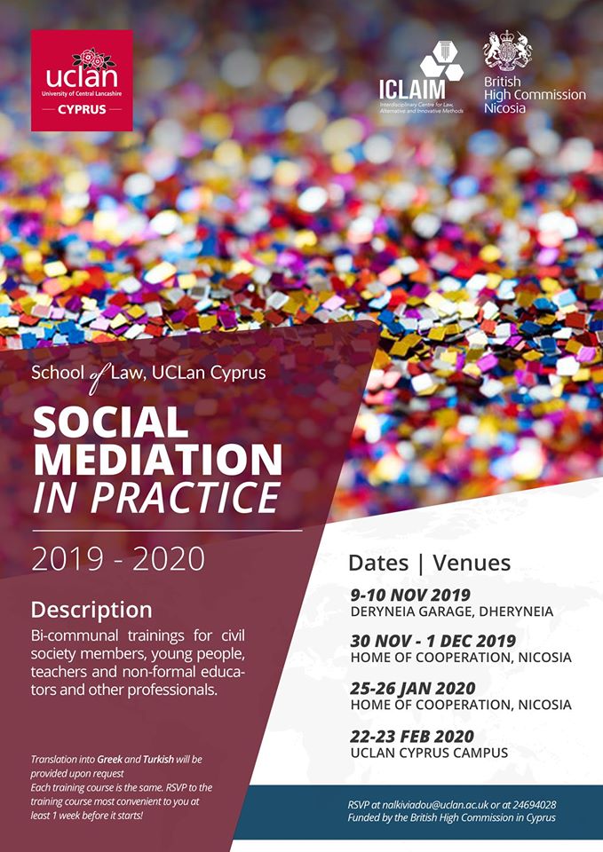 Social mediation in practice: A new project of UCLan
