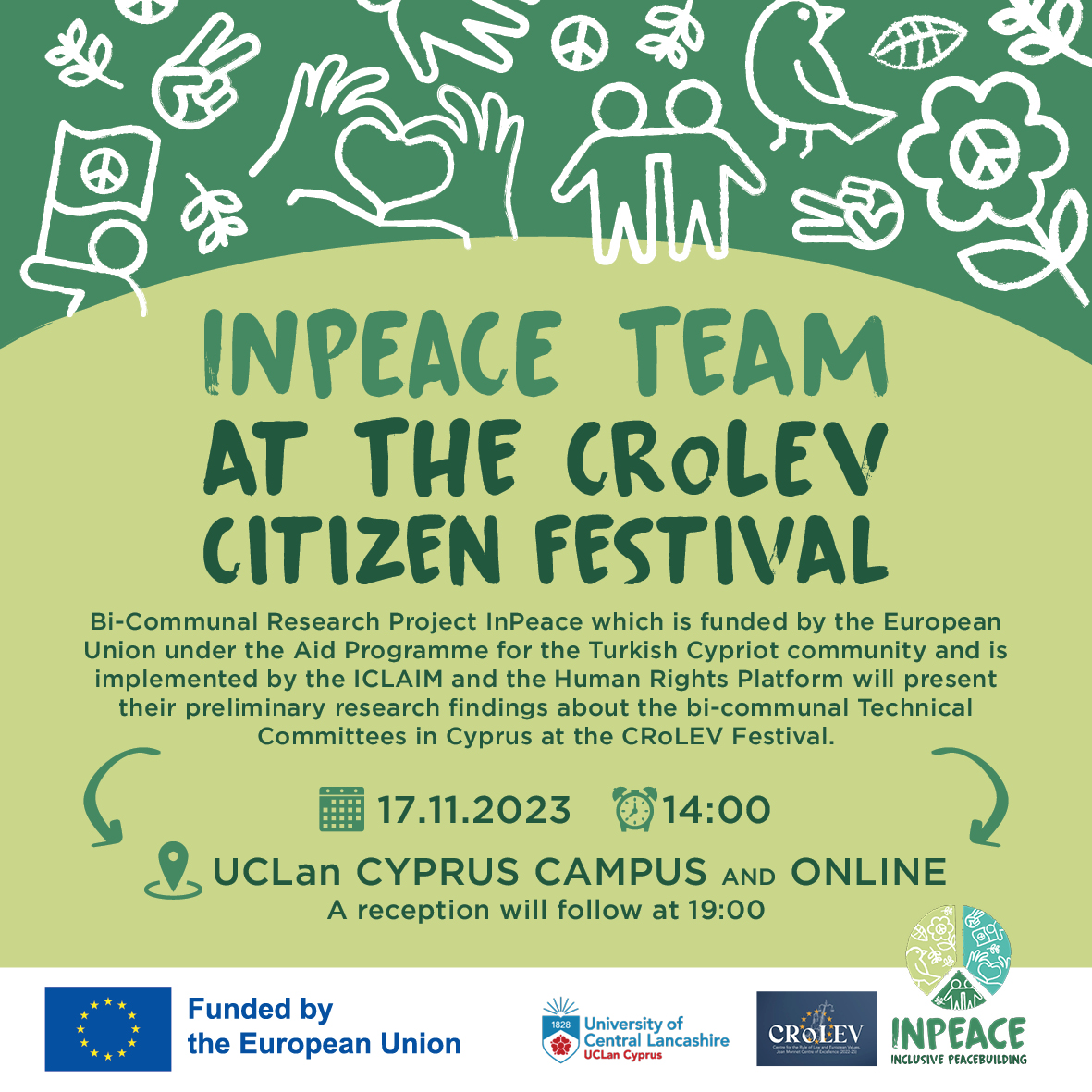  Inpeace team at the crolev citizen festival 17-11-2023 at 14:00
