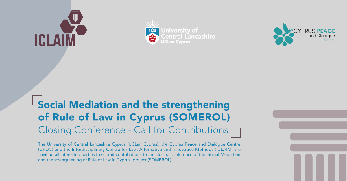 Social Mediation and the strengthening of Rule of Law in Cyprus (SOMEROL)